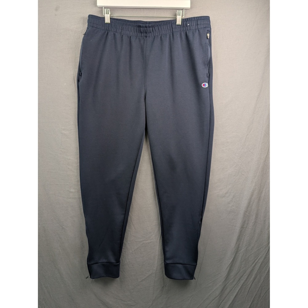 Champion Mens Navy Blue Active Track Jogger Pants Size XL